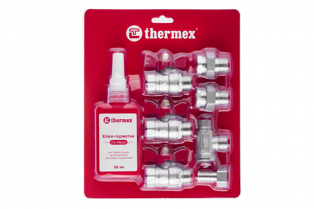 Набор монтажный THERMEX для установки водонагревателя 1/2", со сливом (блистер)